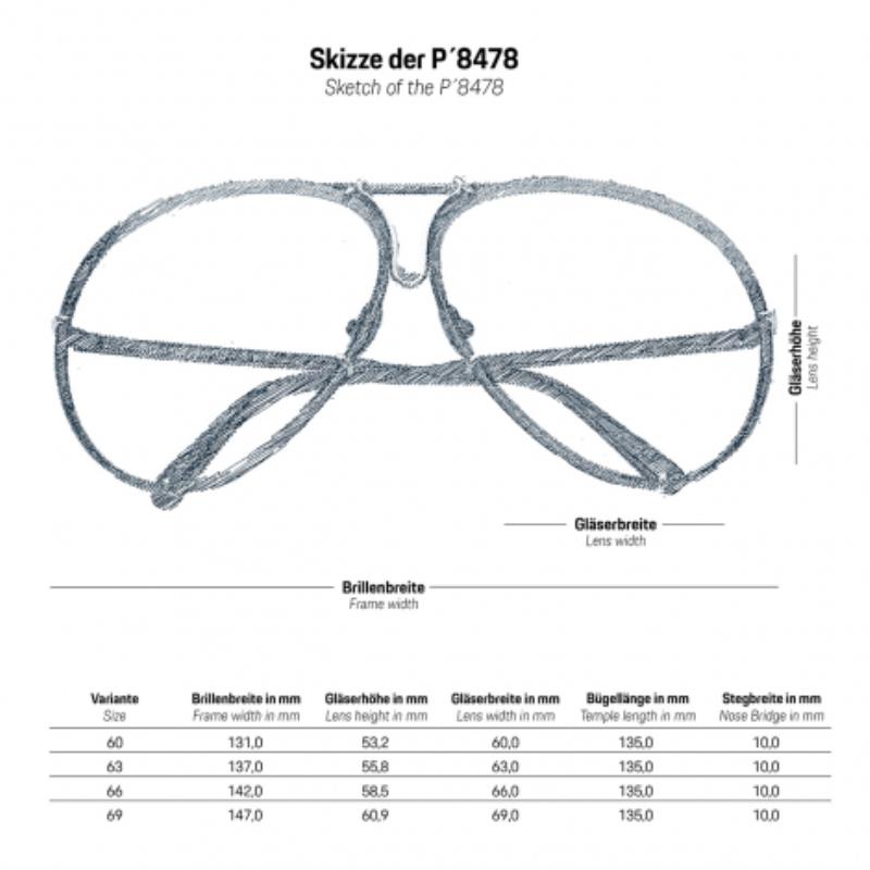 Porsche Design P8478 Brýle sluneční polarizační Sunglasses