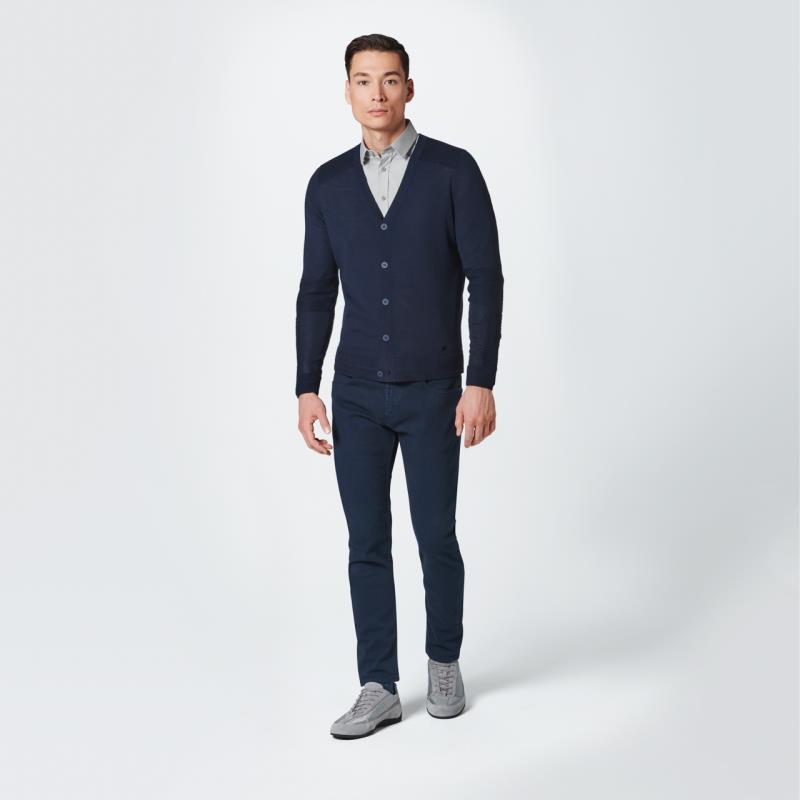Porsche Design Button Tec Cardigan Svetr kardigan vlněný