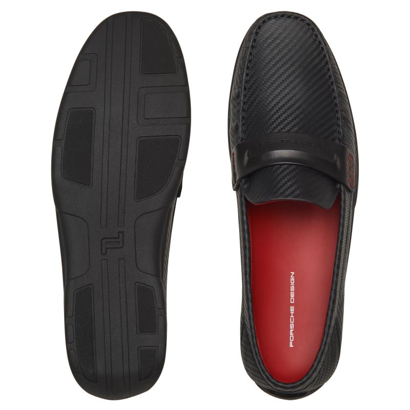 Porsche Design DRIVER CARBON DESIGN MOCCASIN Obuv módní mokasíny s karbonem černé black