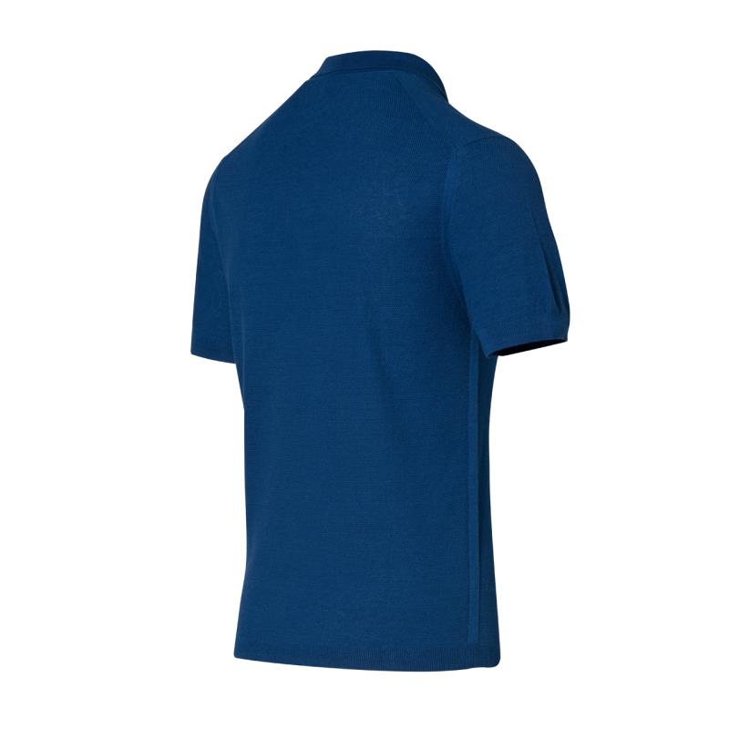 Porsche Design Knit Polo Shirt Tričko s límečkem blue modrá vel. S
