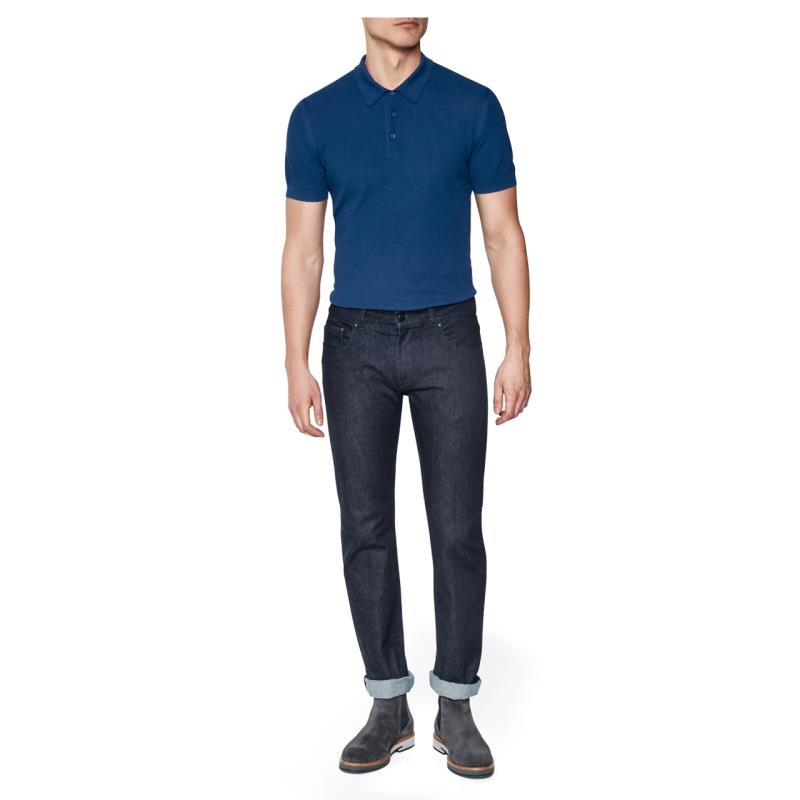 Porsche Design Knit Polo Shirt Tričko s límečkem blue modrá vel. S