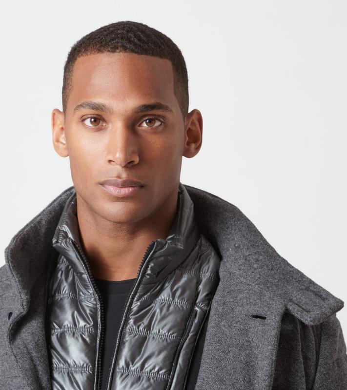 Porsche Design P 1140 M Formal Quilted Flanell Jacket kabát