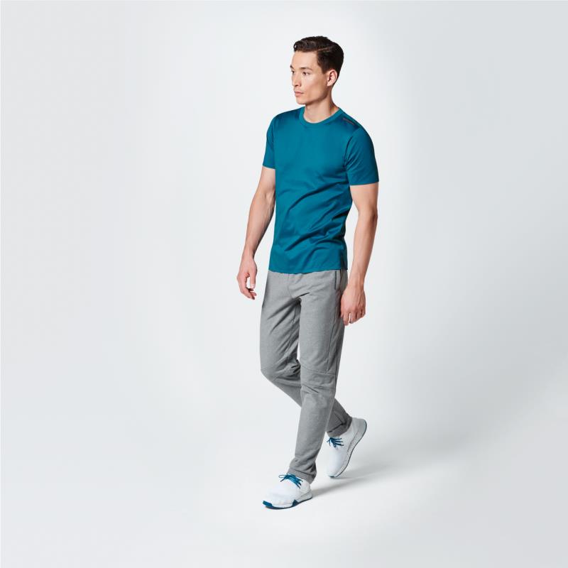 Porsche Design Essential Tee Tričko s kulatým výstřihem modré a limetkové