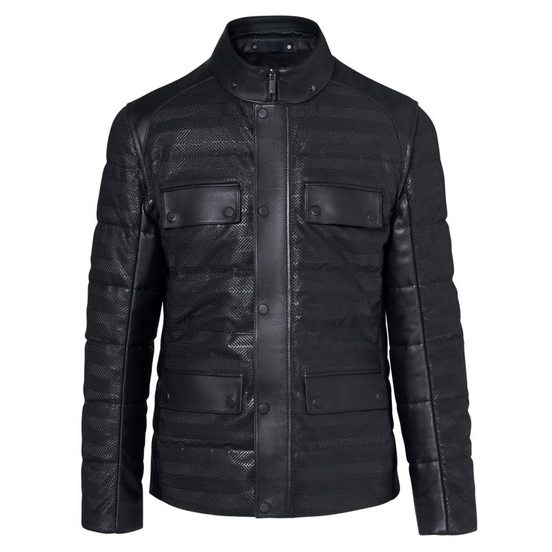 Porsche Design P 1140 M 2in1 Leather Hybrid Jacket vel.48 Kožená bunda