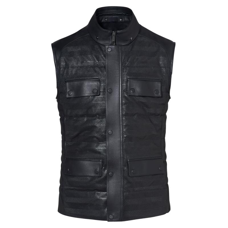 Porsche Design P 1140 M 2in1 Leather Hybrid Jacket vel.48 Kožená bunda