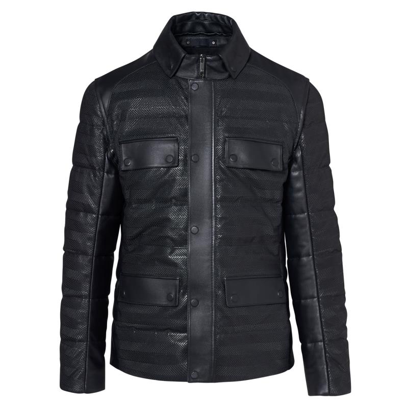 Porsche Design P 1140 M 2in1 Leather Hybrid Jacket vel.48 Kožená bunda
