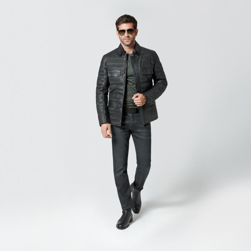 Porsche Design P 1140 M 2in1 Leather Hybrid Jacket vel.48 Kožená bunda