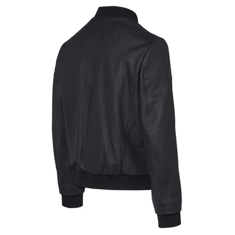 Porsche Design Titan Structured Leather Bomber Bunda kožená strukturovaná