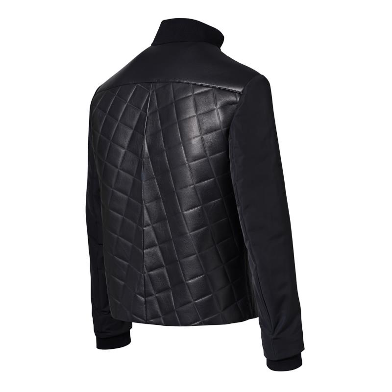 Porsche Design Quilted Mix Jacket Bunda kožená kombinovaná