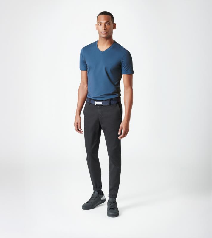 Porsche Design P 1110 M V-Neck Tee triko bavlněné s výstřihem do V