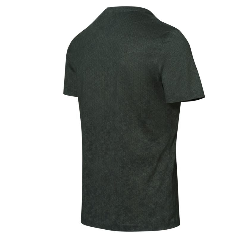 Porsche Design None Pollution Printed Tee Tričko bavlněné s potiskem tmavě šedé dark grey