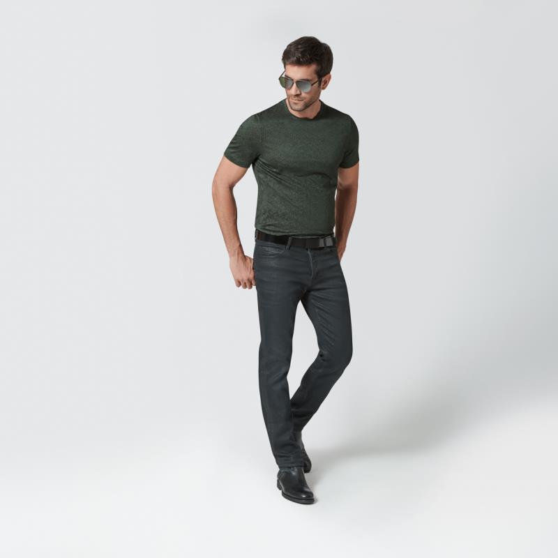Porsche Design None Pollution Printed Tee Tričko bavlněné s potiskem tmavě šedé dark grey