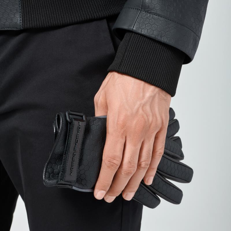 Porsche Design Structured Titan Gloves Rukavice kožené