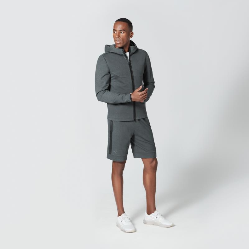 Porsche Design Classic Fullzip Hoodie Mikina s kapucí šedá asfalt