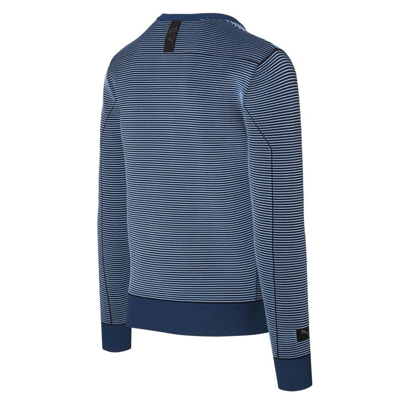 P 5040 M Porsche Design Tech Rib Crew Svetr modrá