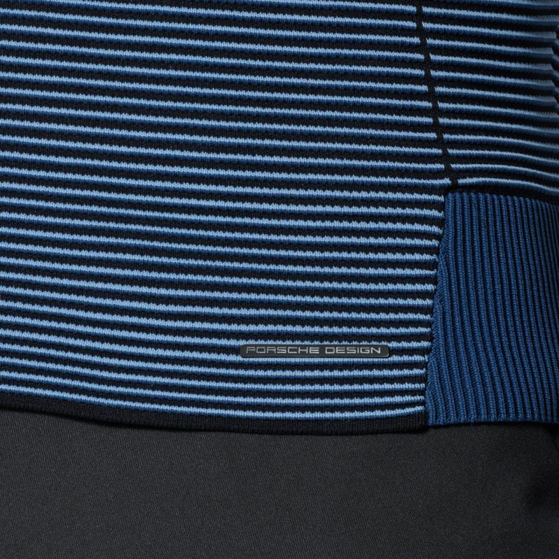 P 5040 M Porsche Design Tech Rib Crew Svetr modrá