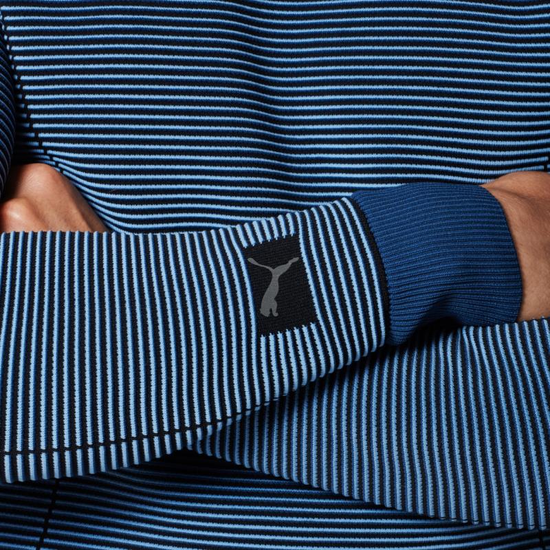 P 5040 M Porsche Design Tech Rib Crew Svetr modrá