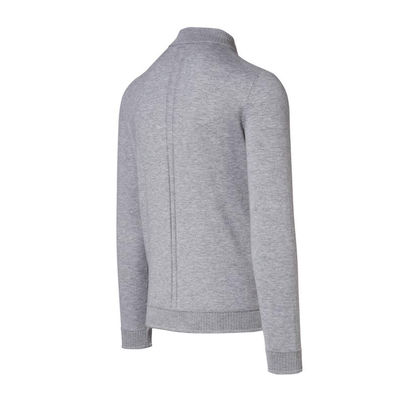 Porsche Design Perforated Collar Cardigan Svetr kardigan