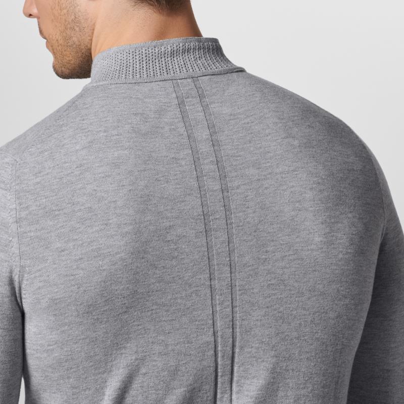 Porsche Design Perforated Collar Cardigan Svetr kardigan