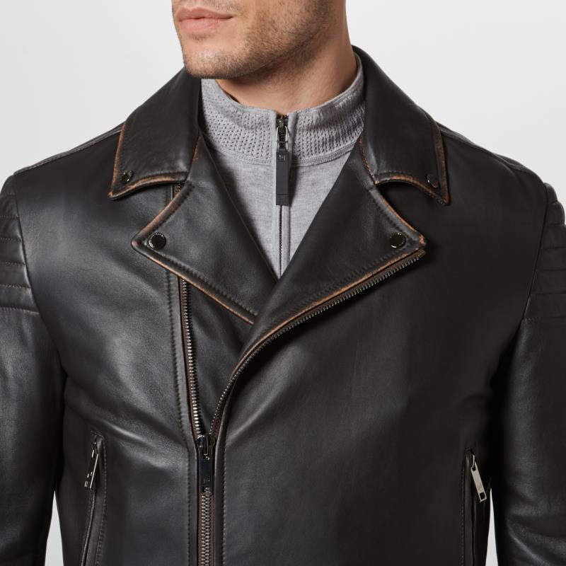 Porsche Design Used Look Biker Jacket Bunda kožená