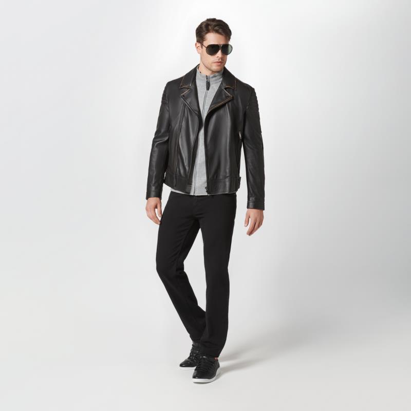 Porsche Design Used Look Biker Jacket Bunda kožená