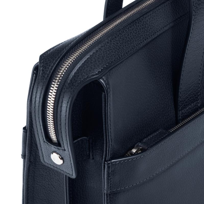 Porsche Design French Classic 4.1 Business Tote Kožená manažerská taška tmavě modrá deep blue