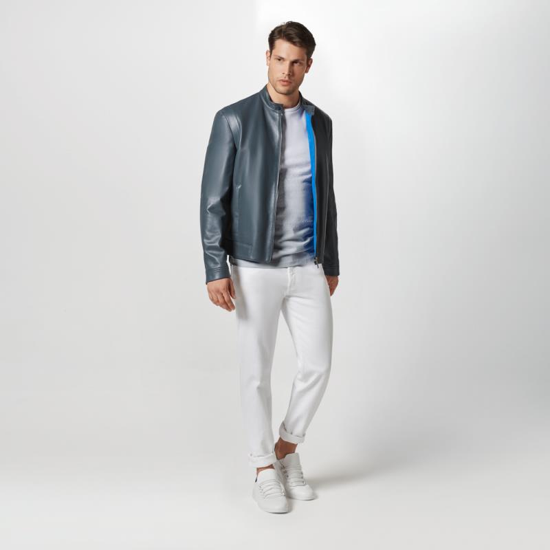 Porsche Design Bi-Coloured Motocross Jacket Bunda kožená