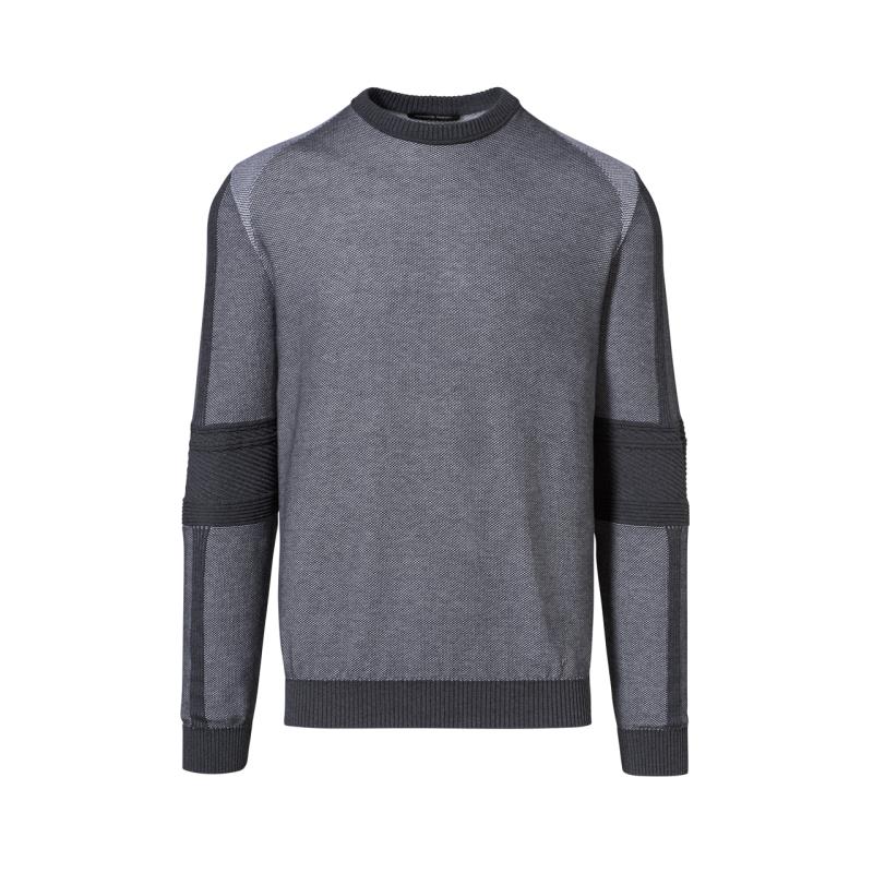 Porsche Design Racing Detailed Crew-Neck Svetr bavlněný pulovr