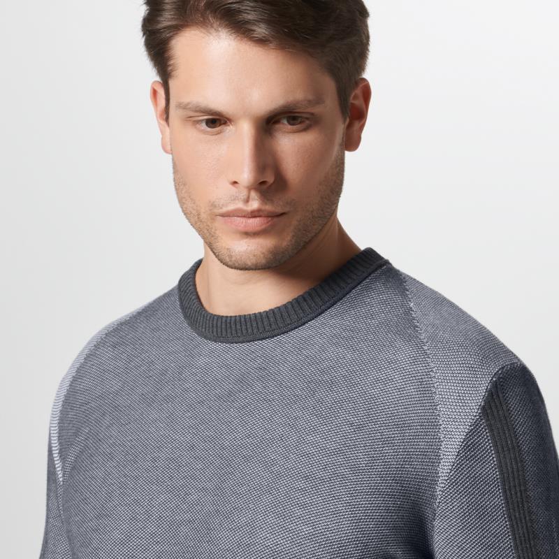 Porsche Design Racing Detailed Crew-Neck Svetr bavlněný pulovr