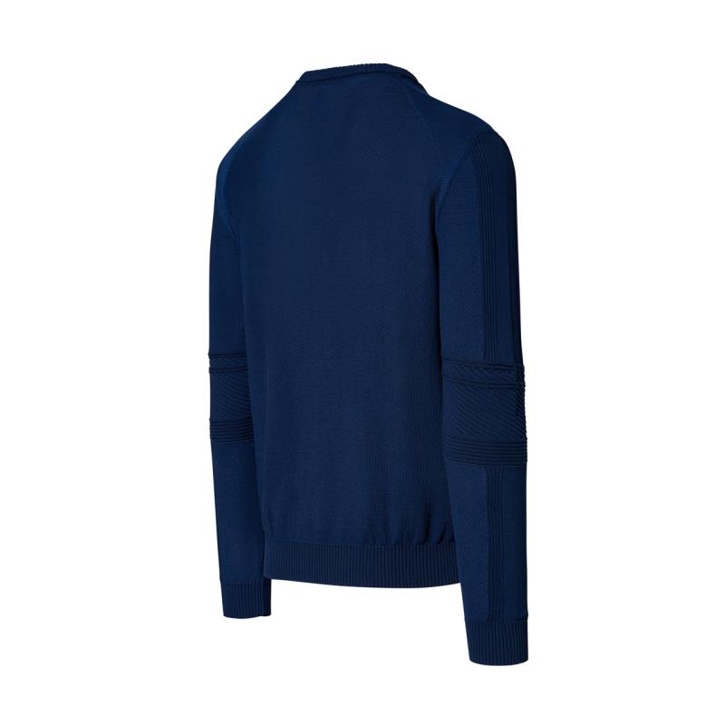 Porsche Design Uni Coloured Racing Detail Sweater Svetr bavlněný pulovr