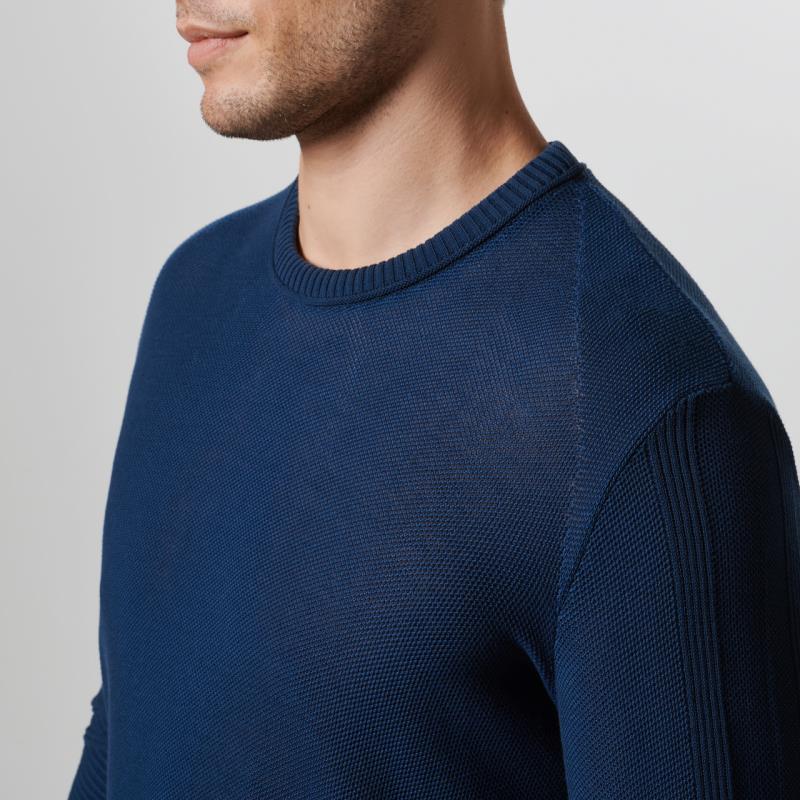 Porsche Design Uni Coloured Racing Detail Sweater Svetr bavlněný pulovr