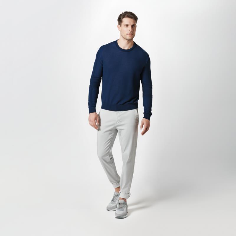 Porsche Design Uni Coloured Racing Detail Sweater Svetr bavlněný pulovr