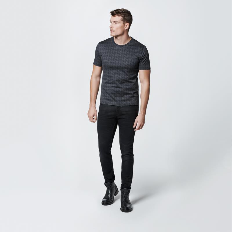 Porsche Design P 1110 M Tec Flex Tee Tričko s kulatým výstřihem černé