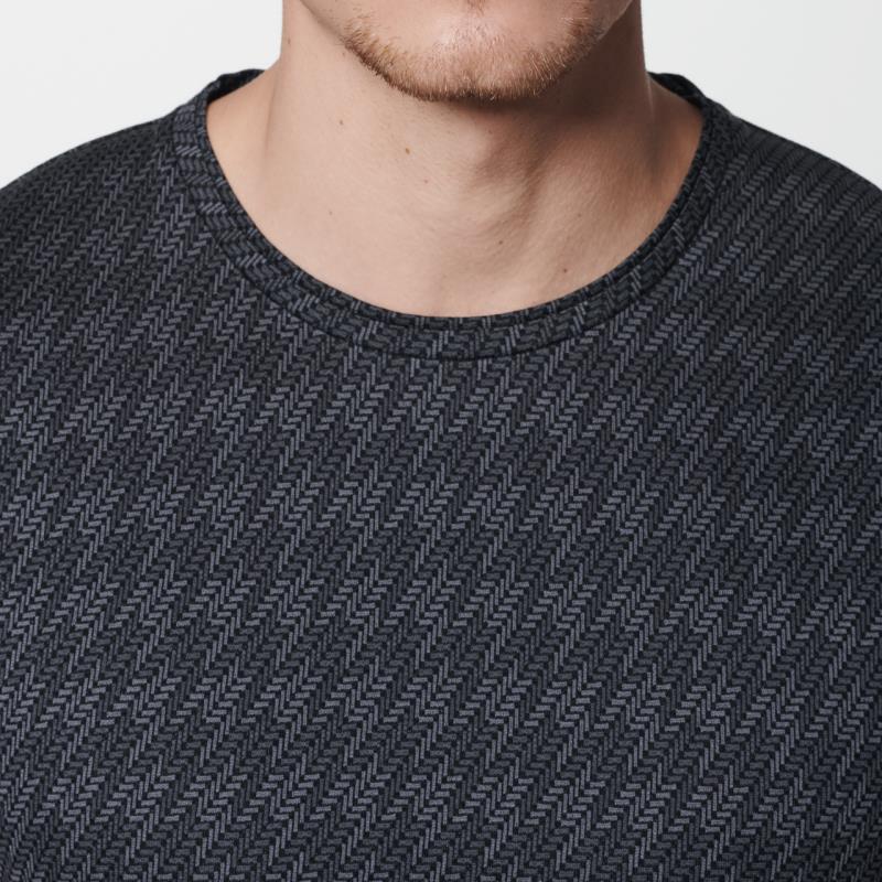 Porsche Design P 1110 M Tec Flex Tee Tričko s kulatým výstřihem černé