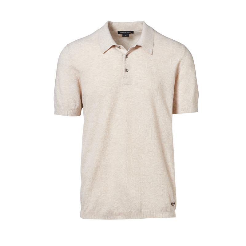 Porsche Design Basic Fashion Polo Tričko s límečkem béžové