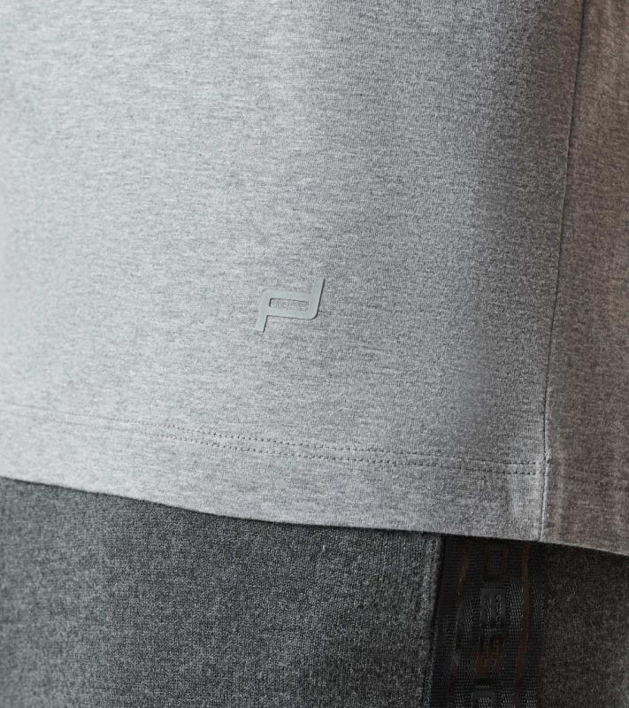Porsche Design P 1110 M Logo Neck Obmre Tee Tričko asfalt