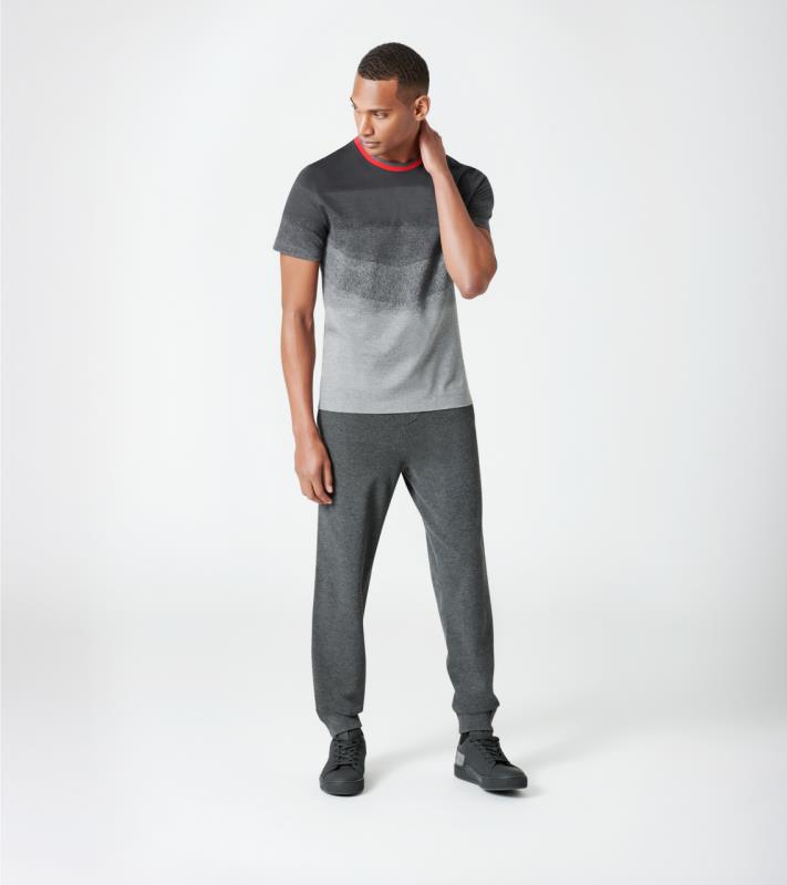 Porsche Design P 1110 M Logo Neck Obmre Tee Tričko asfalt