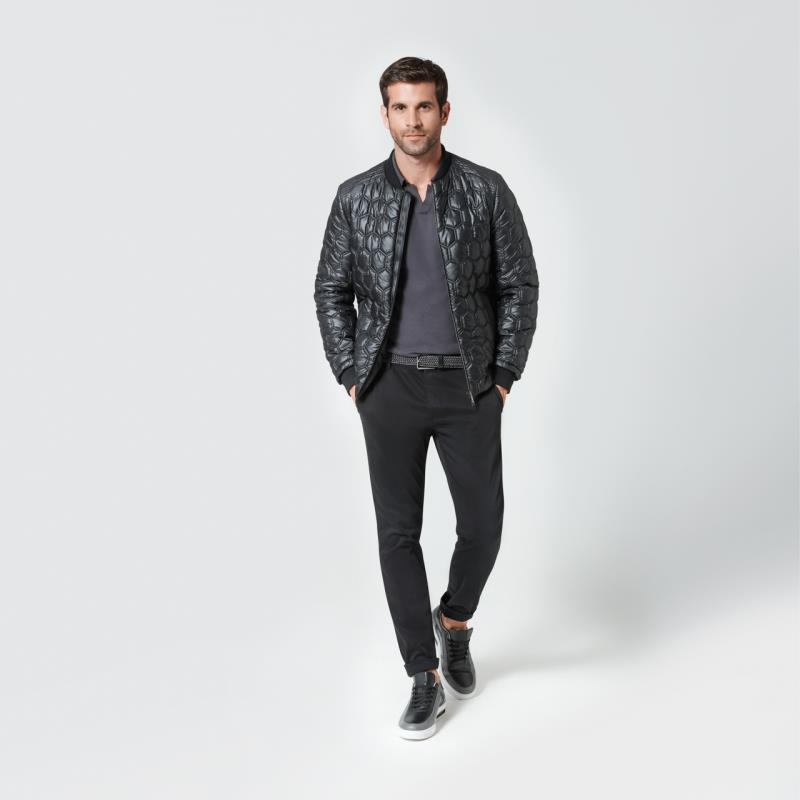 Porsche Design Hexagon Quilted Jacket Bunda prošívaná černá