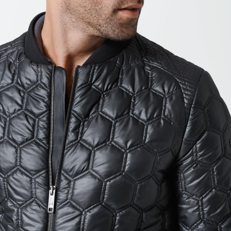 Porsche Design Hexagon Quilted Jacket Bunda prošívaná černá