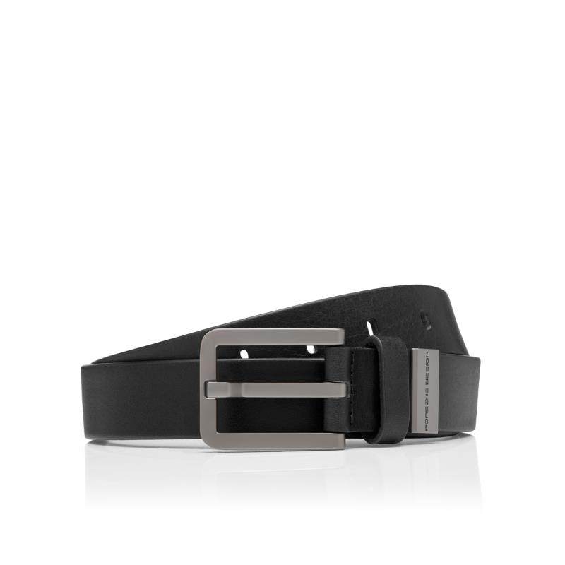 Porsche Design Casual Belt Pin Buckle 30 Opasek, délka 110 cm, šířka 3 cm, černý black
