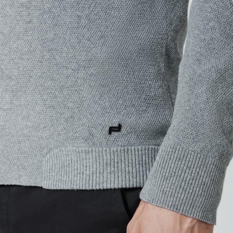 Porsche Design Structured Zip Cardigan Svetr na zip černá black velikost M