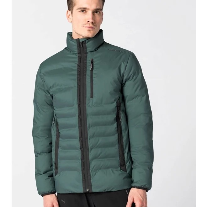 Porsche Design LIGHT PADDED JACKET Bunda pánská zimní stříbrná borovice silver pine