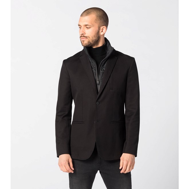 Porsche Design TEC HYBRID BLAZER Kabát a sako v jednom černá jet black