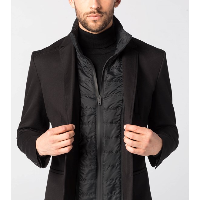 Porsche Design TEC HYBRID BLAZER Kabát a sako v jednom černá jet black