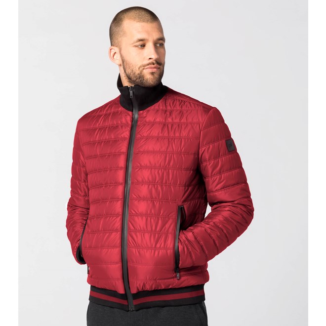 Porsche Design SOFT PADDED JACKET Lehká vyteplená bunda červená red rhubarb