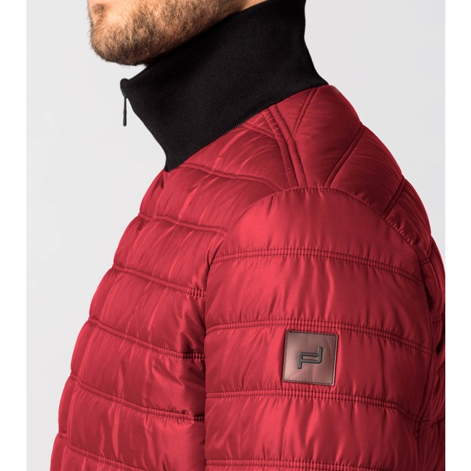Porsche Design SOFT PADDED JACKET Lehká vyteplená bunda červená red rhubarb