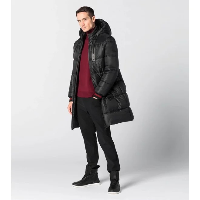 Porsche Design FIBRE FILL LIGHTWEIGHT PARKA Pánská bunda odlehčená černá jet black
