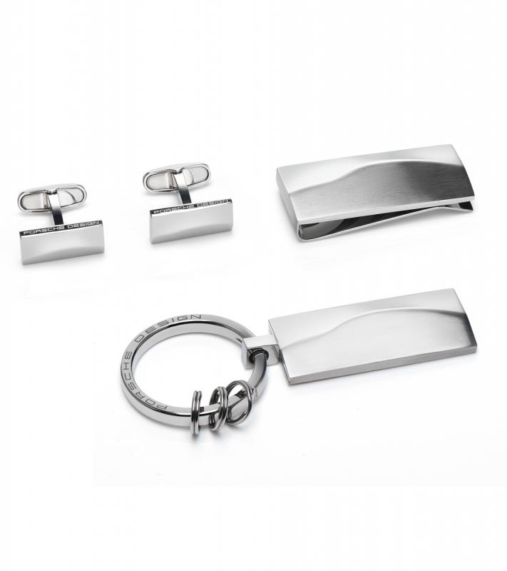 PORSCHE DESIGN Flyline Gift Set Dárková sada klíčenka, manžetové knoflíčky a spona na bankovky