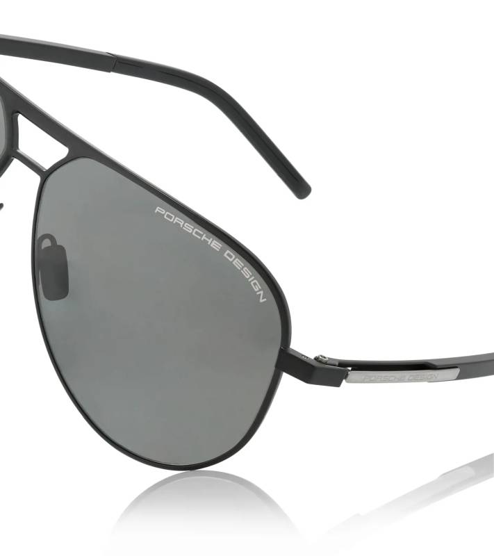 PORSCHE DESIGN 50Y Sunglasses P´8942 Sluneční brýle pilotky černé platinové
