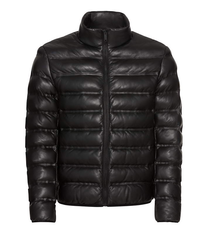 Porsche Design LIGHTWEIGHT LEATHER JACKET zimní bunda černá